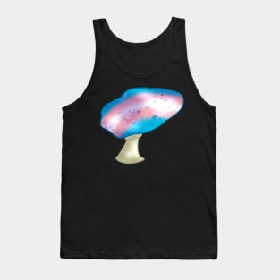 Transgender LGBTQ Pride Flag Mushroom Tank Top